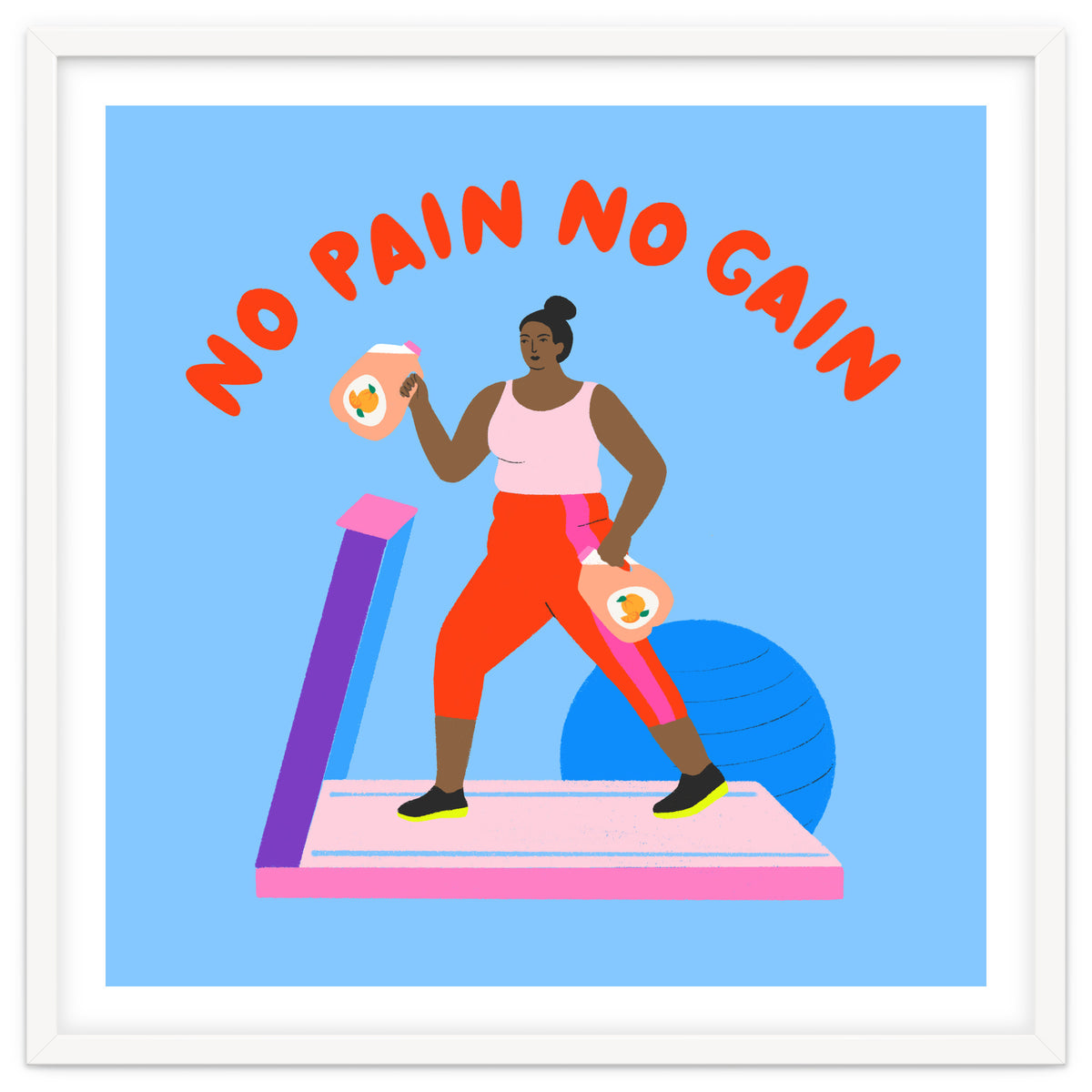 No Pain No Gain Square