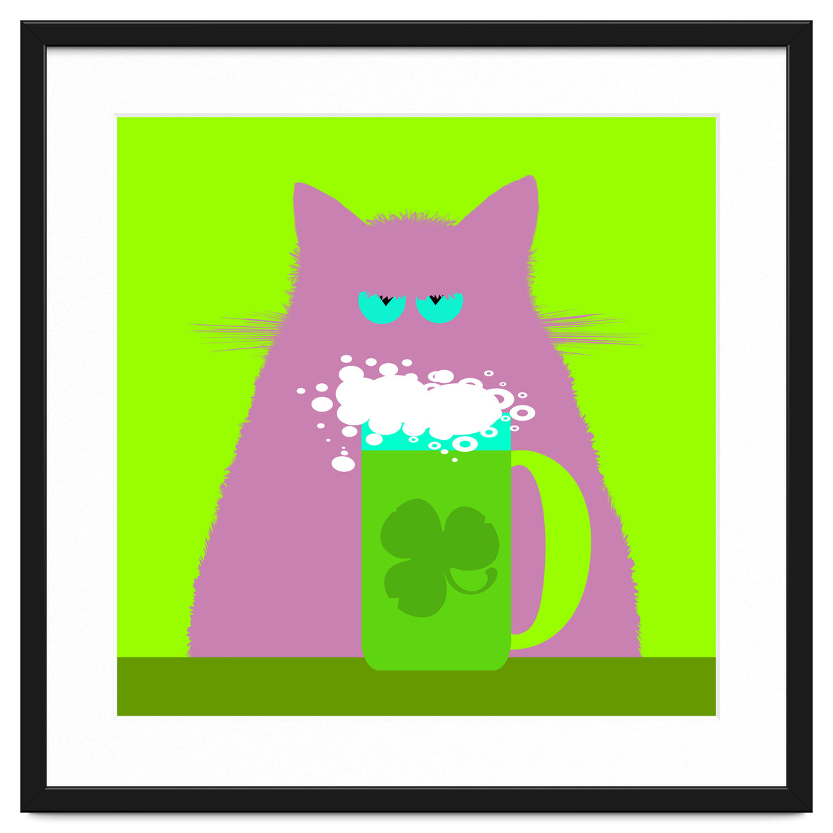 Saint Patrick's Day Lilac Cat
