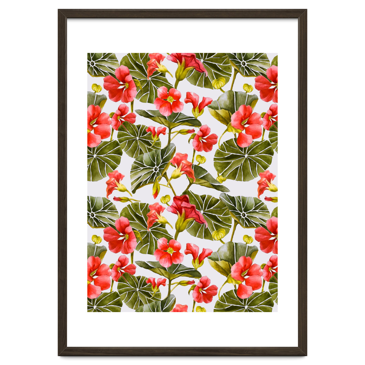 Nasturtiums watercolor 02