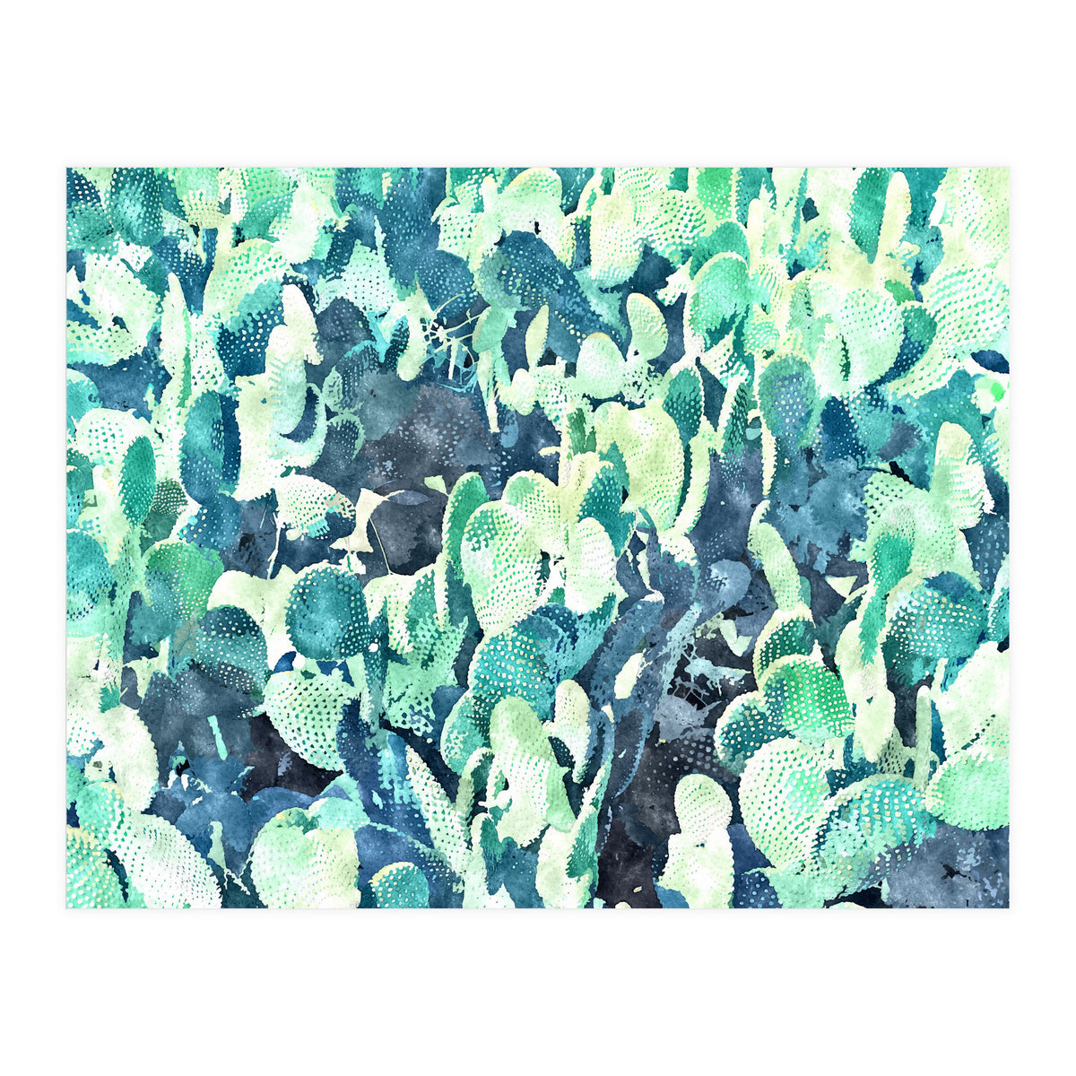 Watercolor Cactus III (Print Only)