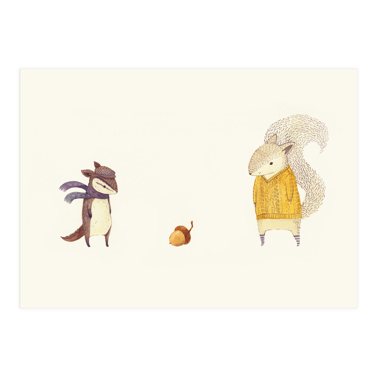 The Last Acorn Of Autumn (Print Only)
