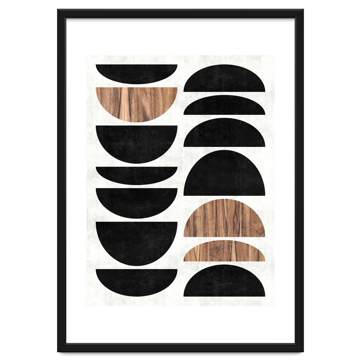 Mid-Century Modern Pattern No.7 - Concrete and Wood