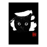 cat face in white (Print Only) thumbnail