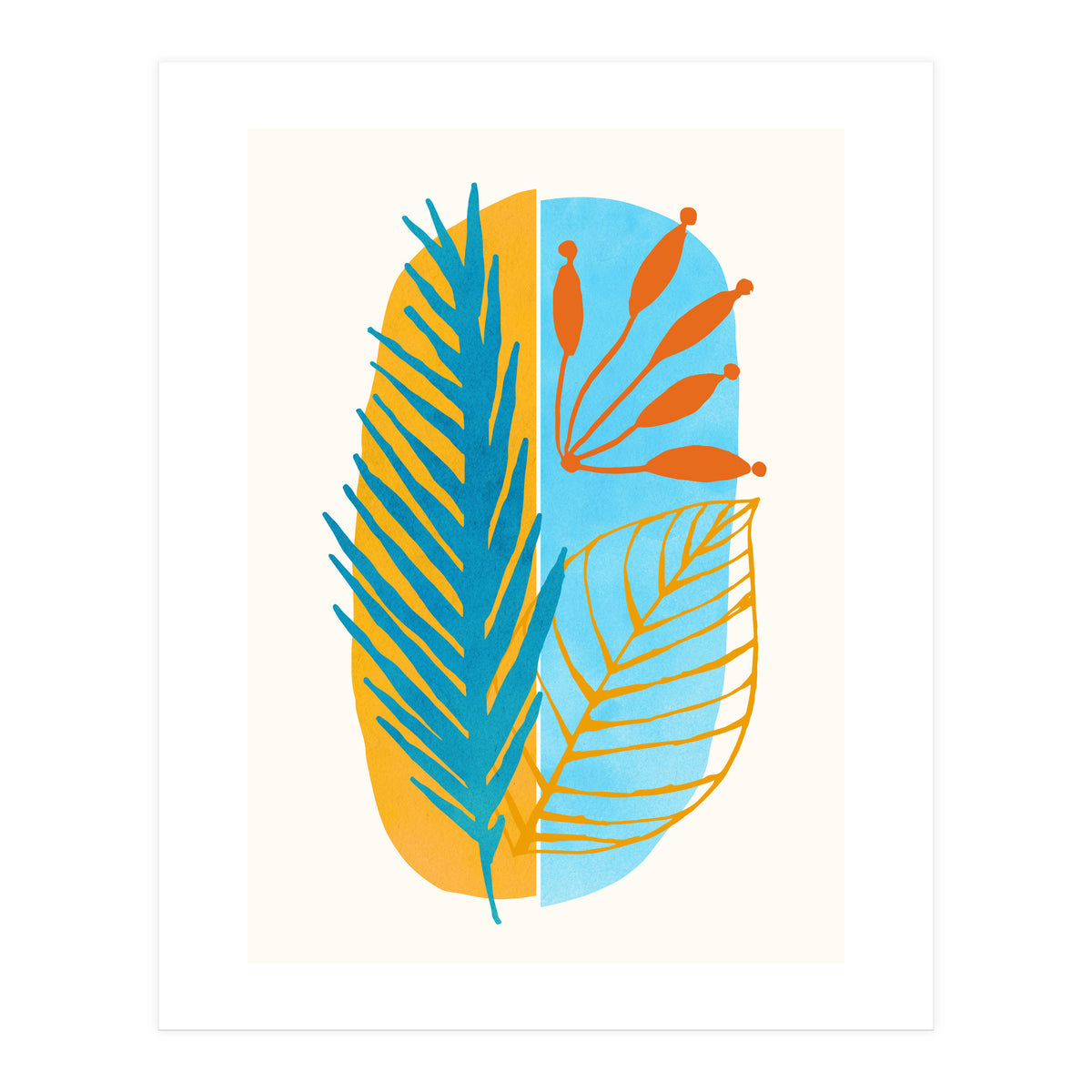 Beach Flora Abstract (Print Only)