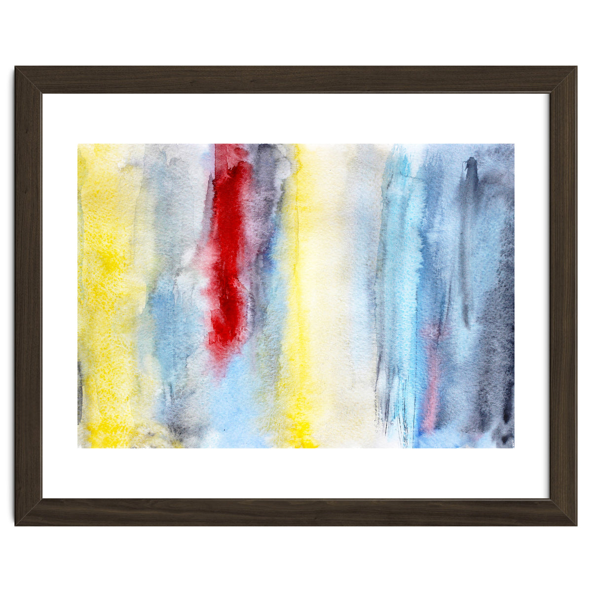 Touch of red || abstract watercolor