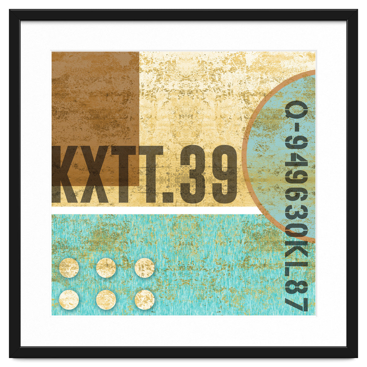 Abstract Industrial Sand And Blue