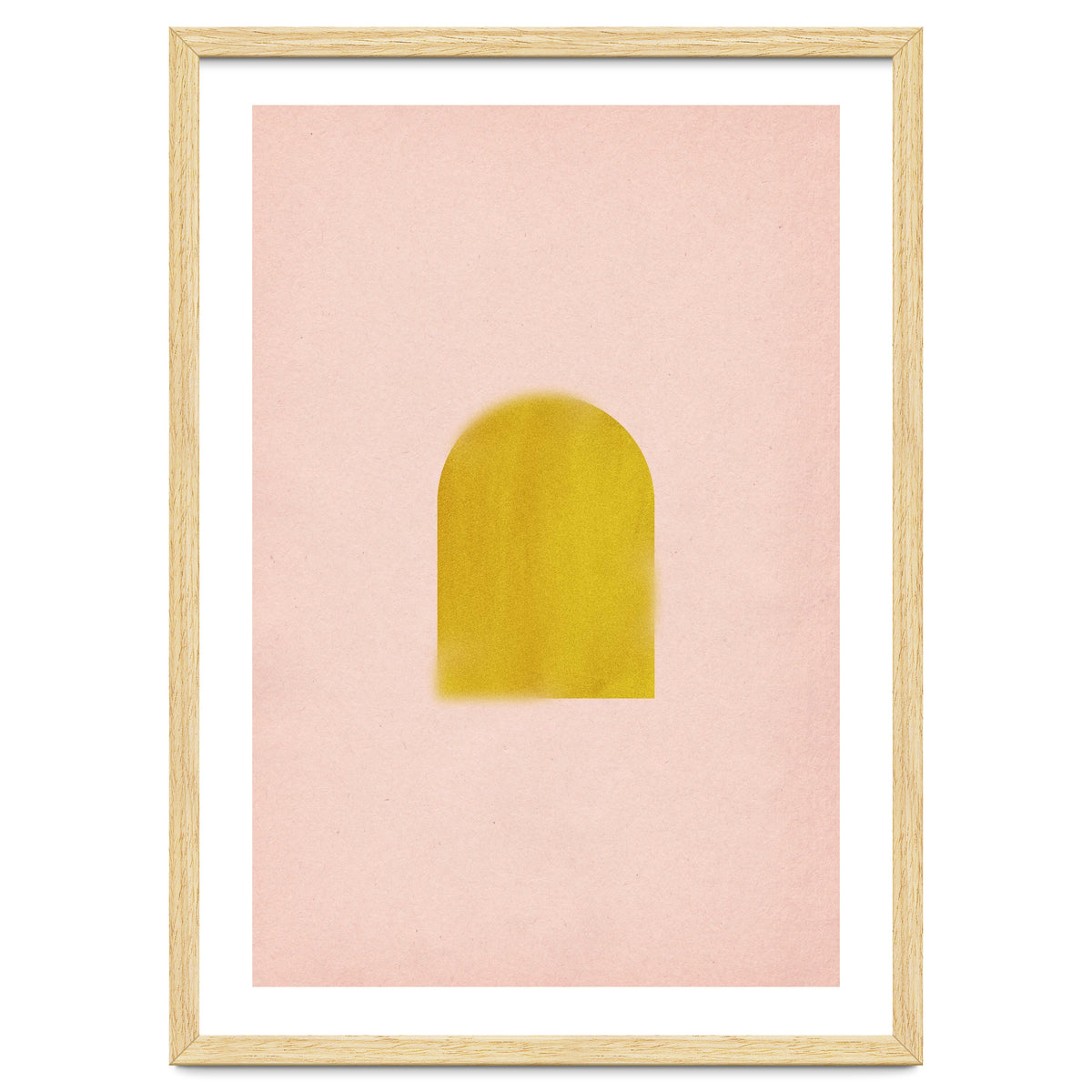 Pink and mustard arch