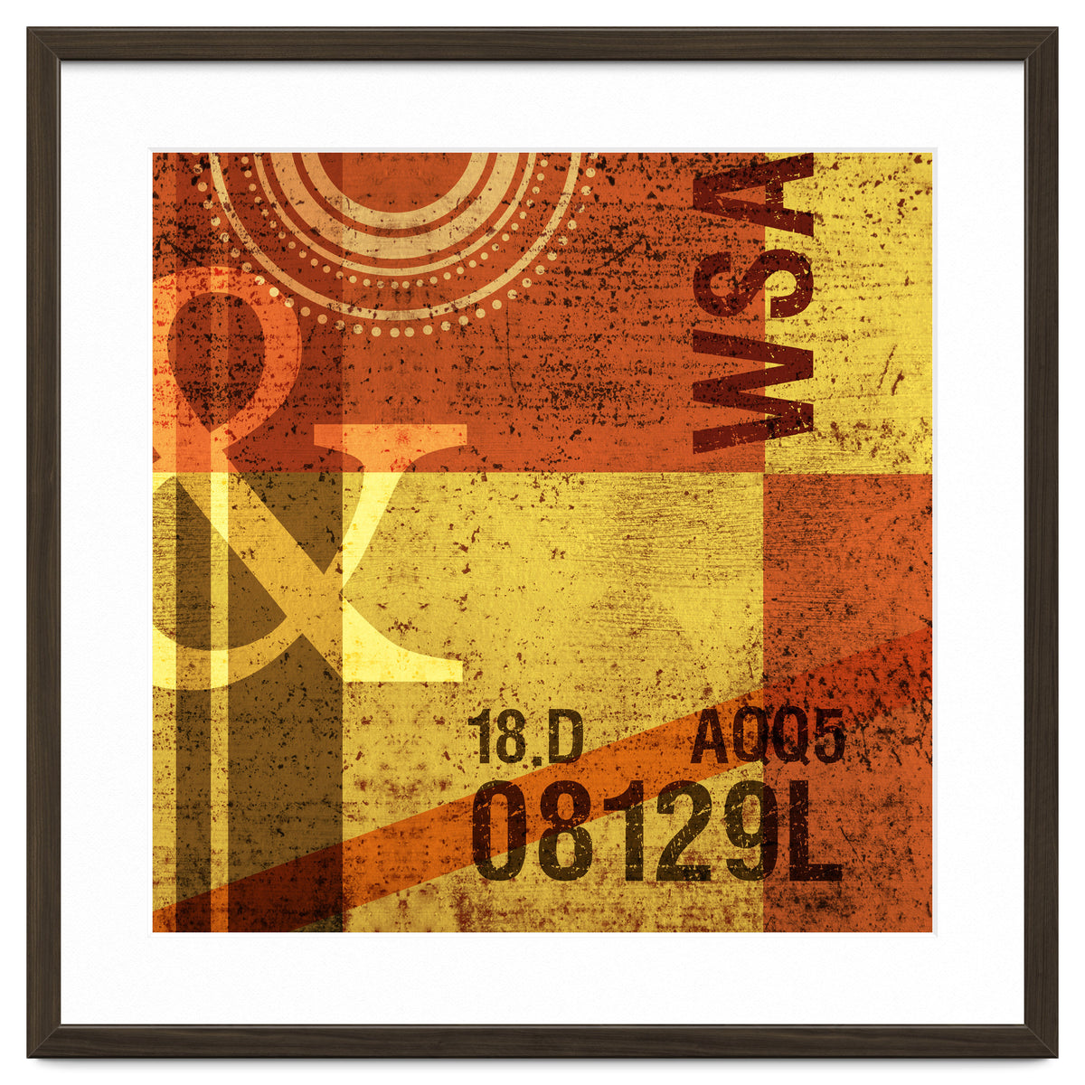 Abstract Industrial Yellow