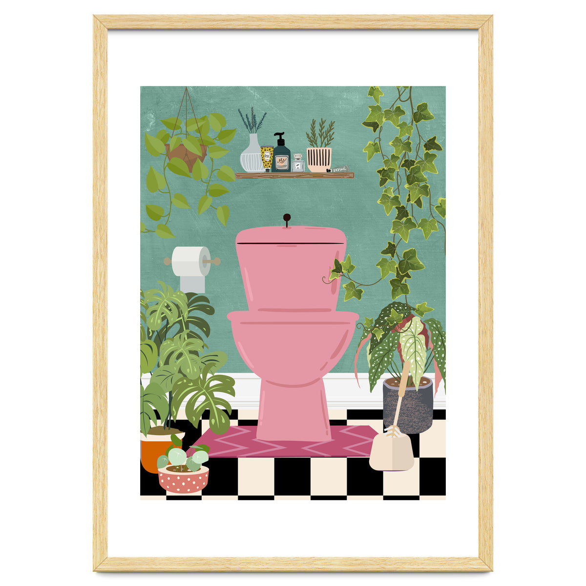 Botanical Loo in Jungle Bathroom