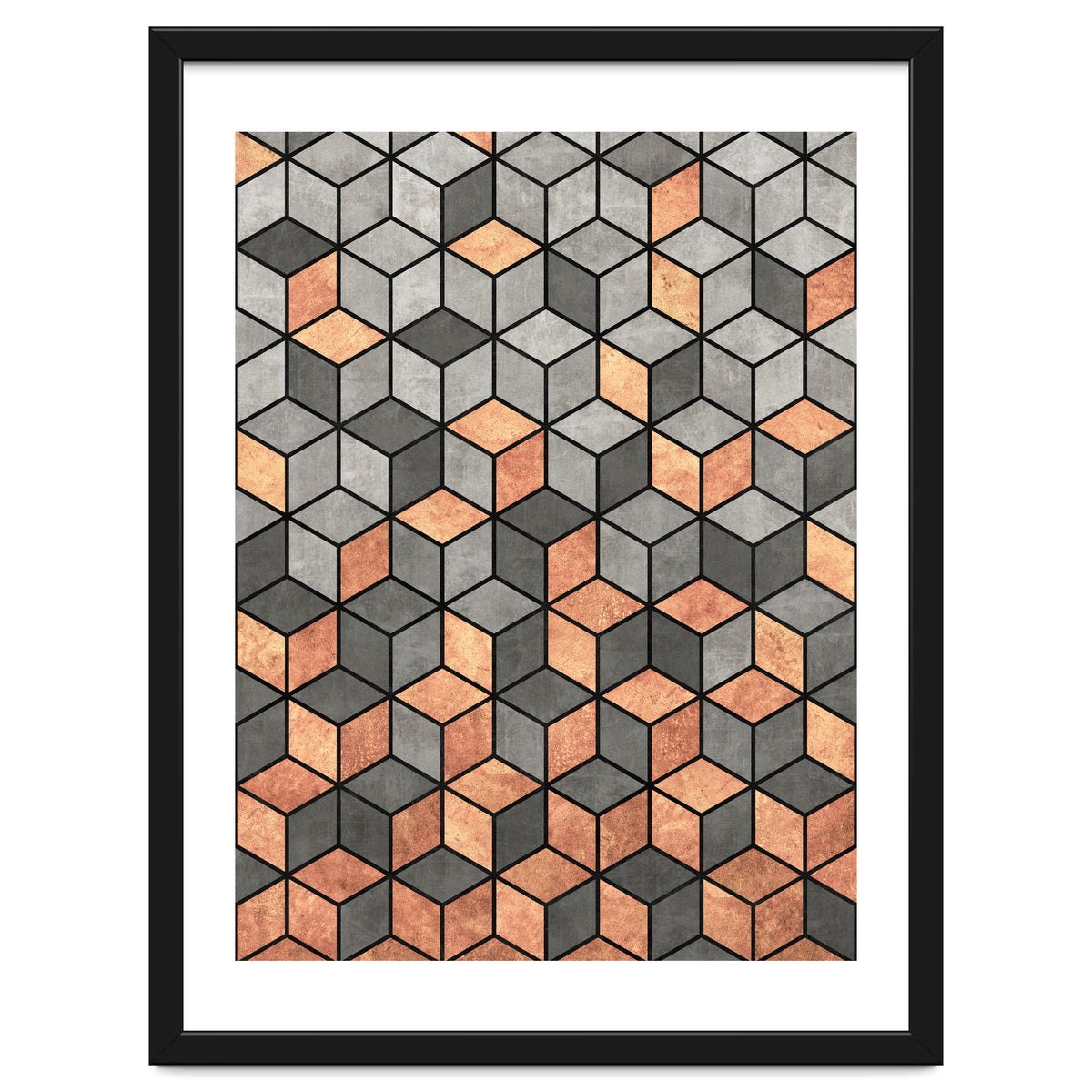 Concrete and Copper Cubes