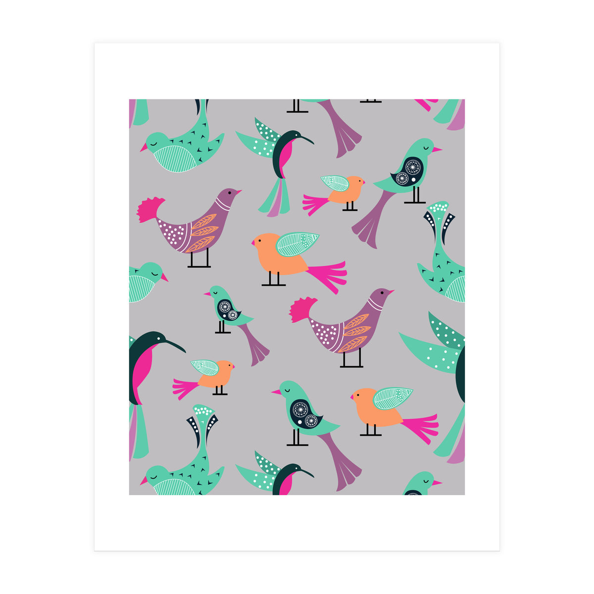 Birds Pattern (Print Only)