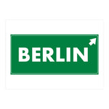 Let`s go to Berlin, Germany! Green road sign (Print Only) thumbnail