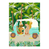 Rikshaw ride with Javan leopards in Bali | Tropical Nature Jungle Bohemian Wildlife Travel (Print Only) thumbnail