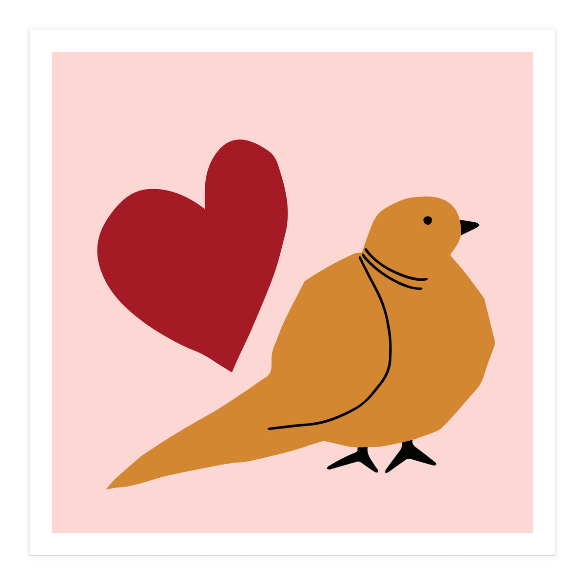 A Bird and a Heart  (Print Only)