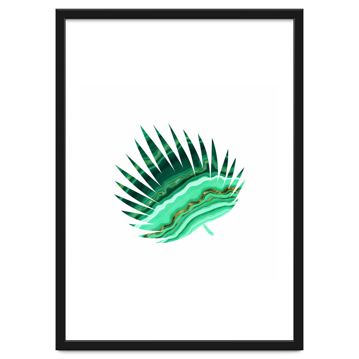 Green Marble Leaf II