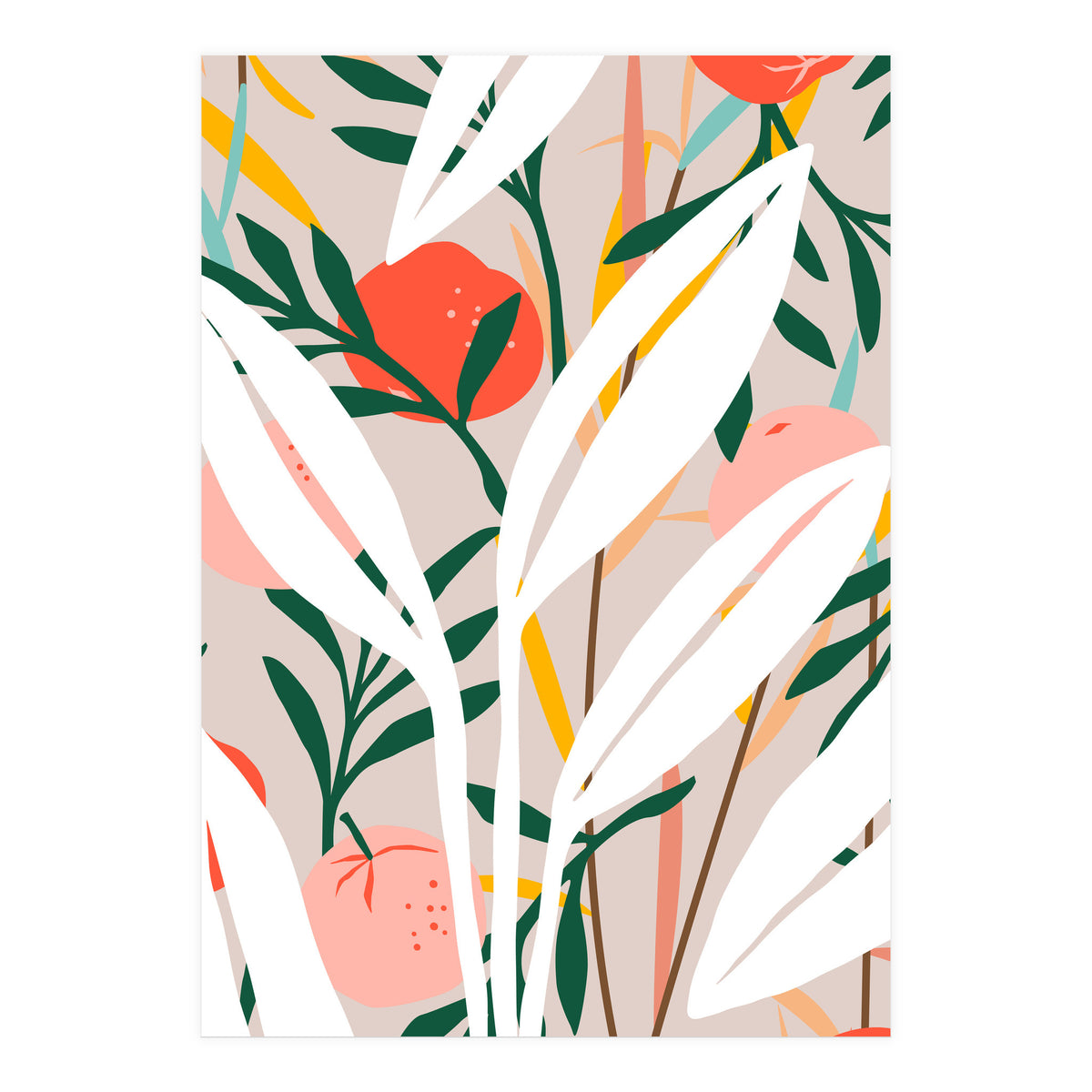 Abstract Plant Blush (Print Only)