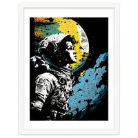 Astronaut Girl Illustration