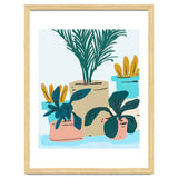 Little House Plants | Pastel Botanical Nature Plant Pots | Bohemian Cute Chic Palm Modern thumbnail