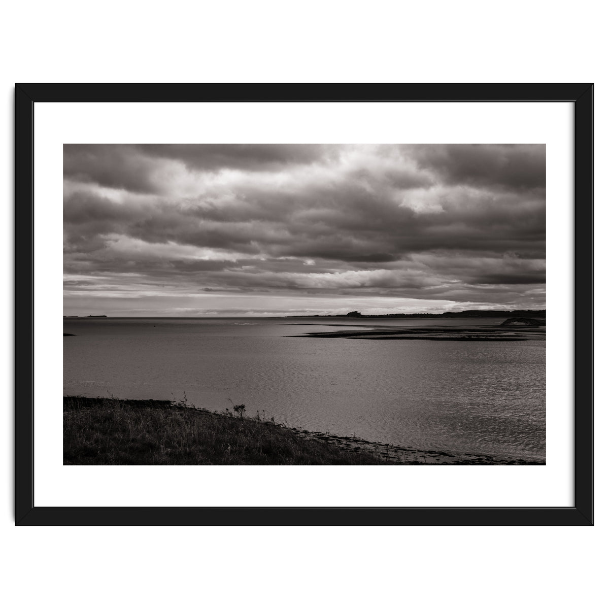 Bamburgh Castle from Holy Island