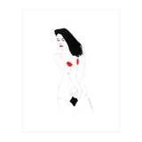 Untitled #19 - Nude in black and red (Print Only) thumbnail