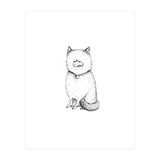Kitty with a Fish Cracker (Print Only) thumbnail