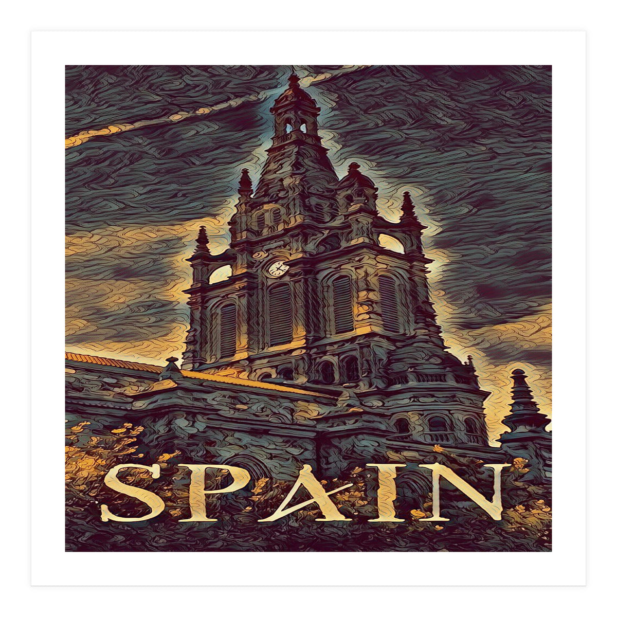 Gothic church in Spain (Print Only)