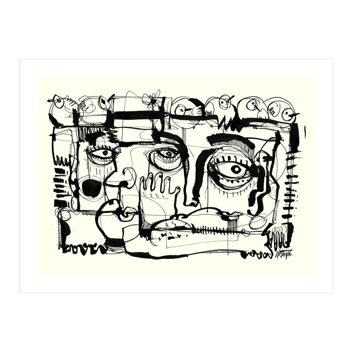 Birds on a Wire (Print Only)