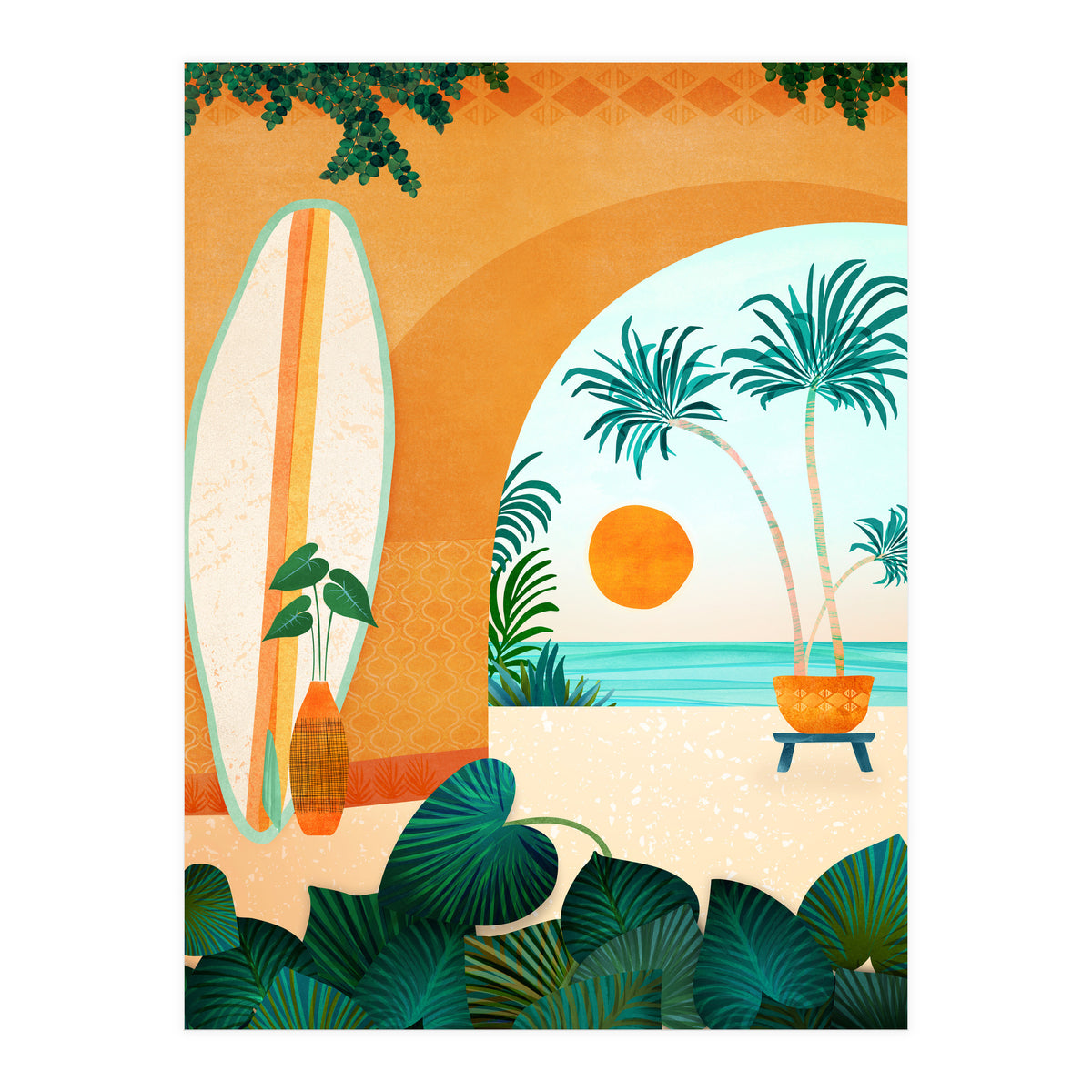Seaside Surf Retreat (Print Only)