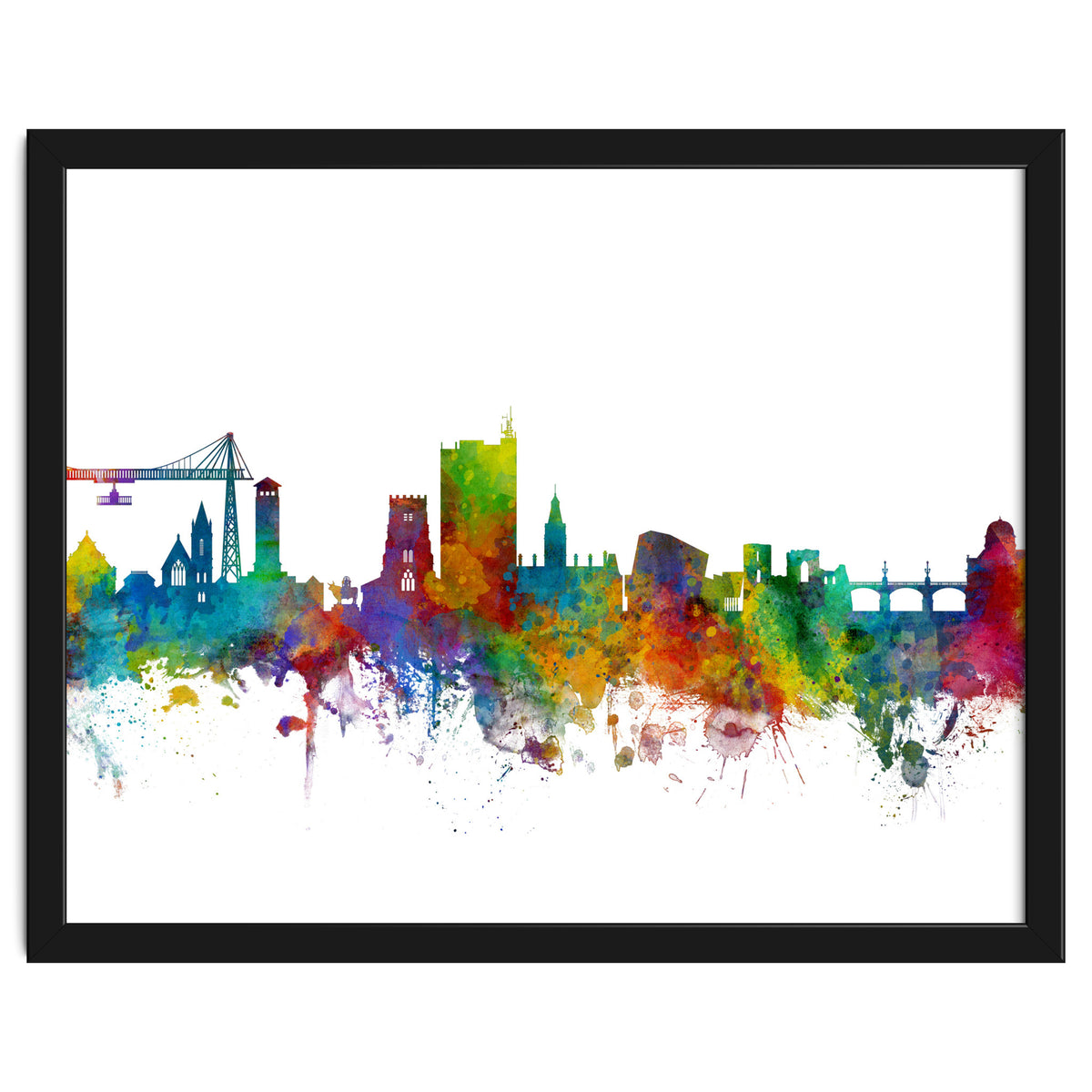 Newport Wales Skyline