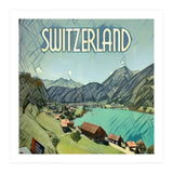 Lake Lungern, Switzerland. (Print Only) thumbnail