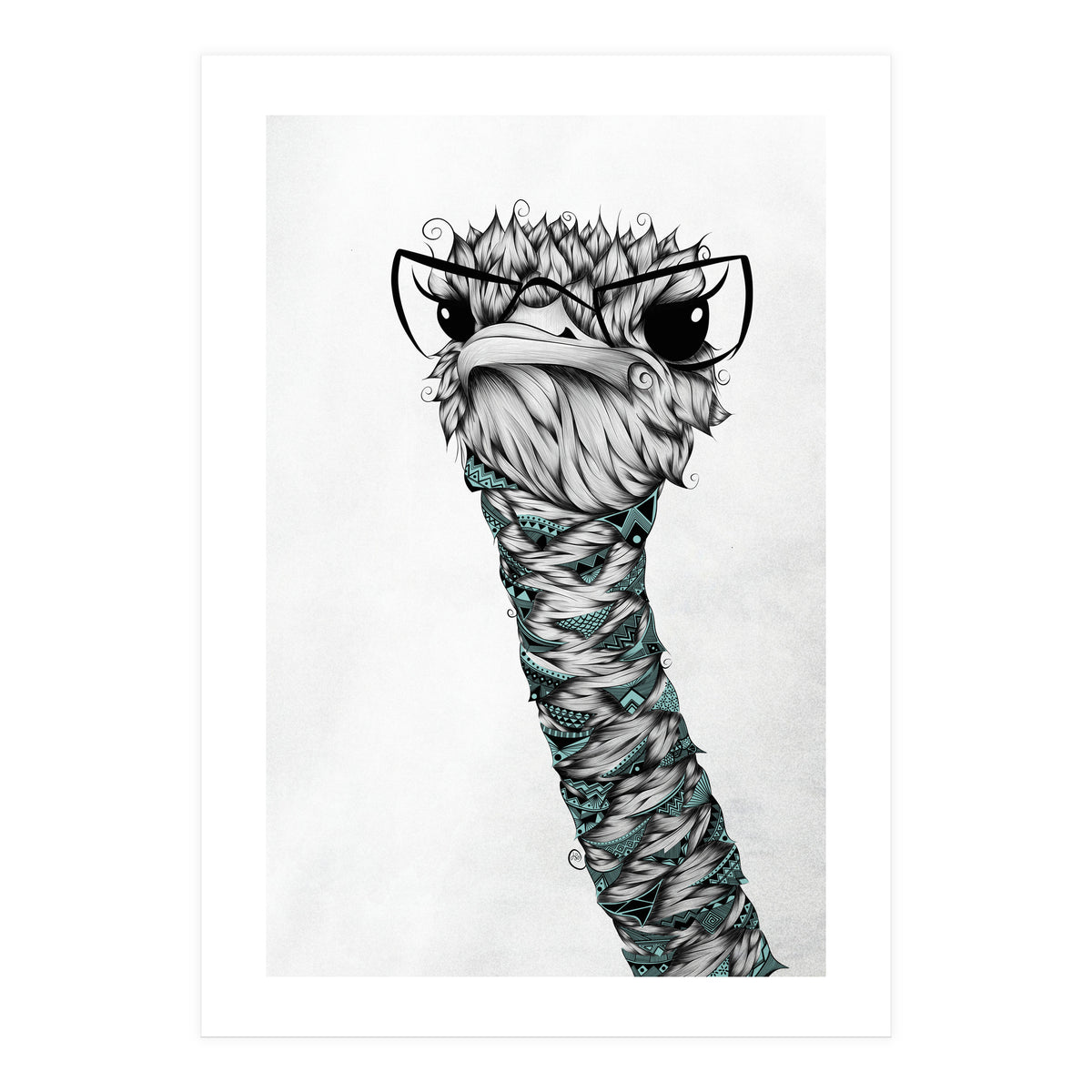 Poetic Ostrich (Print Only)