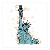 Close view of the Statue of Liberty Sketch (Print Only) thumbnail