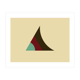 Geometric Shapes No. 5 - beige,  purple & turquoise (Print Only) thumbnail