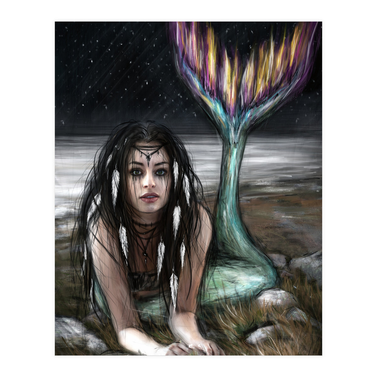 Starlight Mermaid (Print Only)