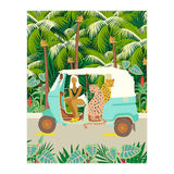 Rikshaw ride with Javan leopards in Bali | Tropical Nature Jungle Bohemian Wildlife Travel (Print Only) thumbnail