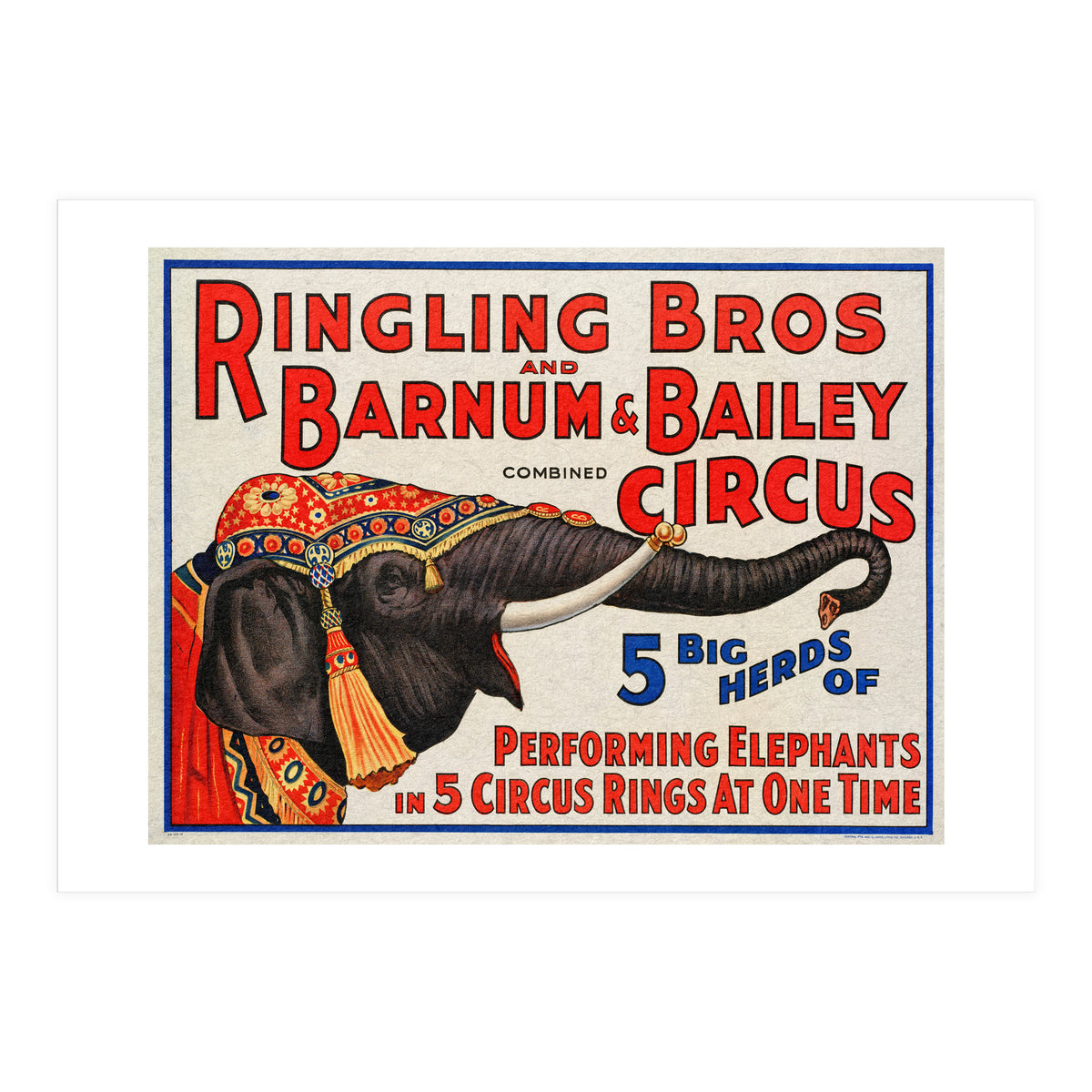 Ringling Bros & Barnum Bailey Circus Advertisement (Print Only)