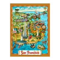 San Francisco Map Illustration (Print Only)