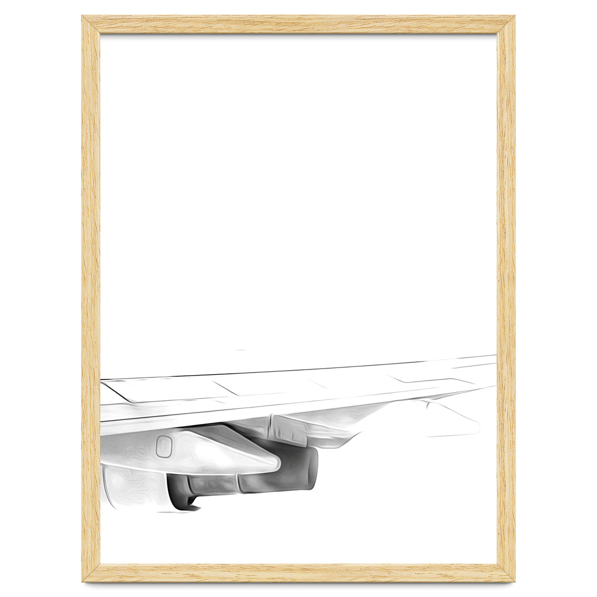 Black and White Airplane