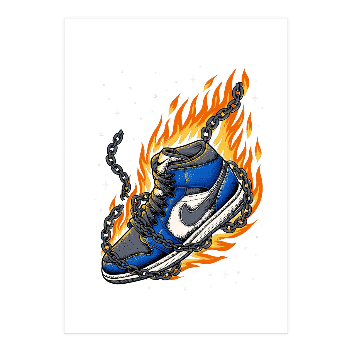 Sneaker Fire (Print Only)