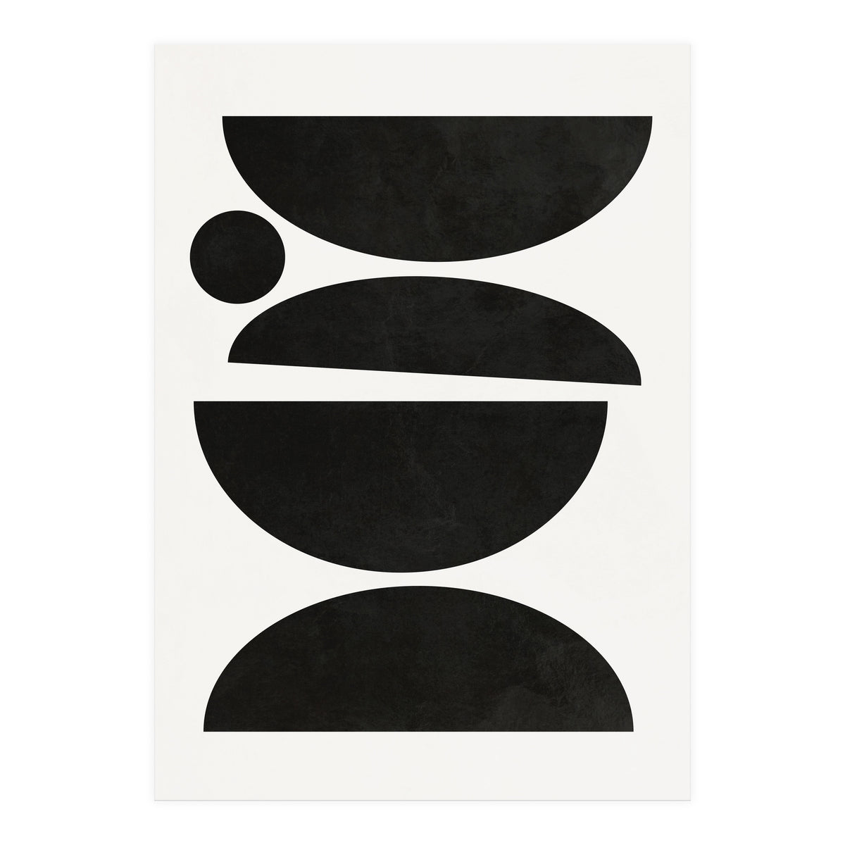 ABSTRACT AND GEOMETRIC SHAPES 01BW (Print Only)