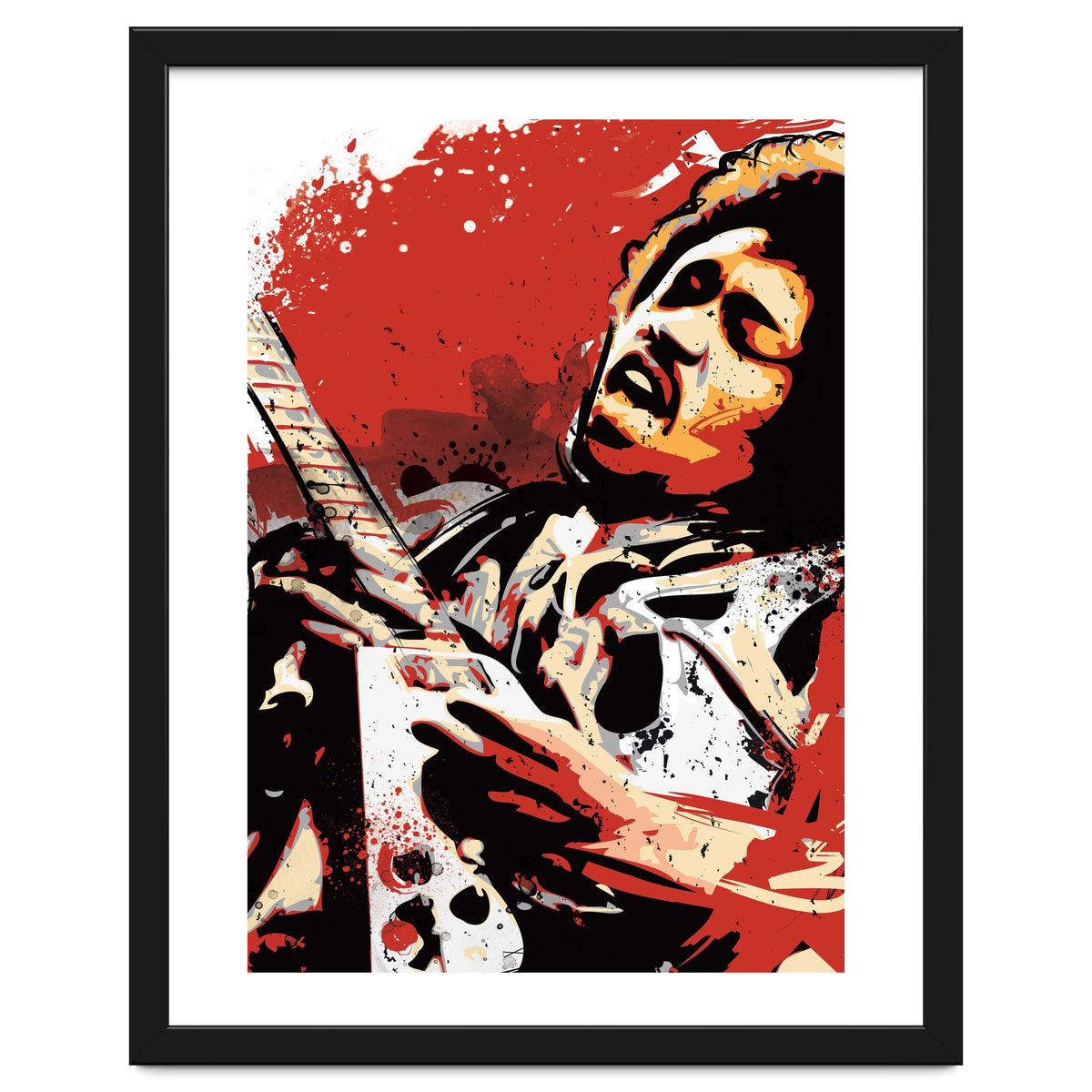 Jimi Hendrix pop art poster