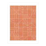 My Favorite Geometric Patterns No.5 - Coral (Print Only) thumbnail
