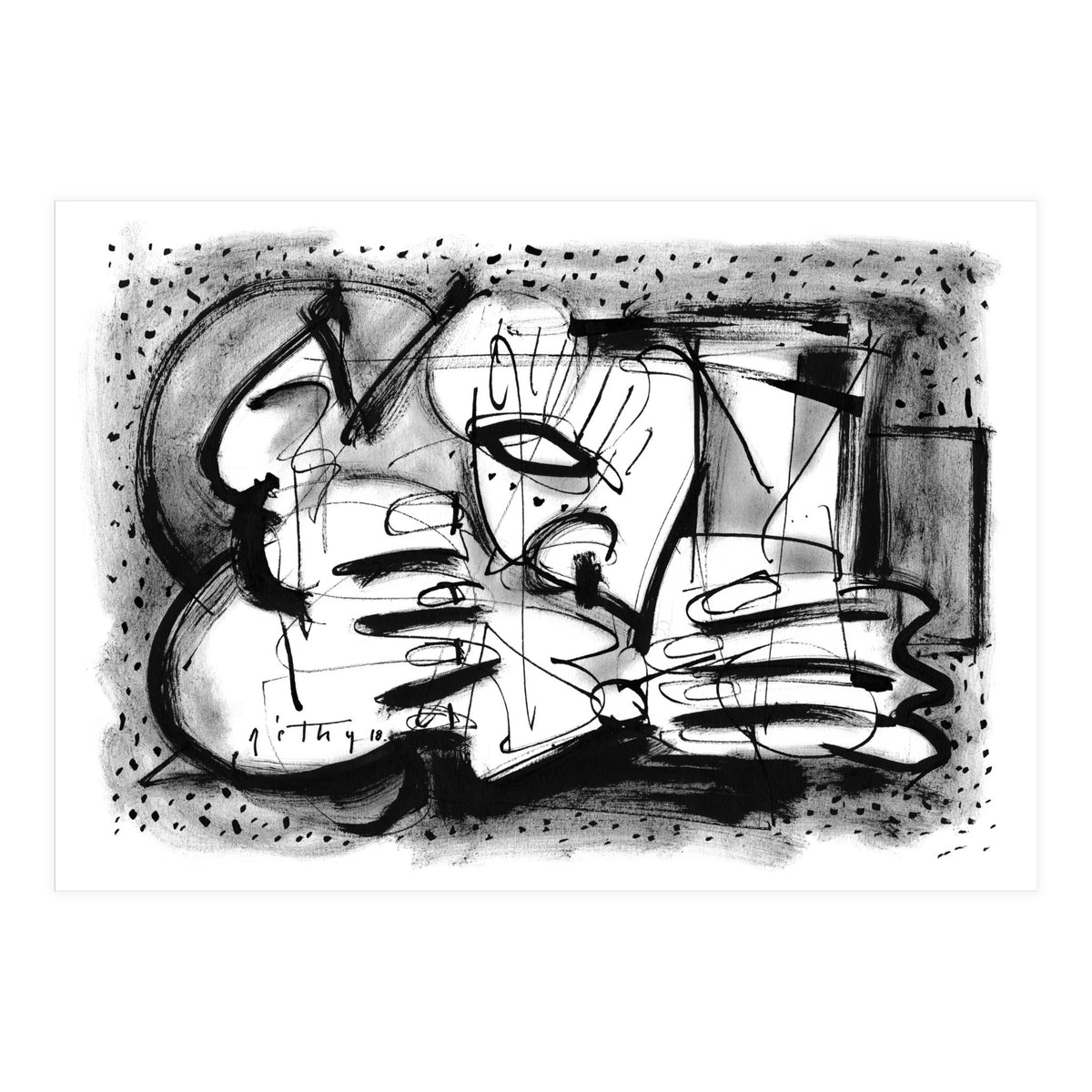 Drinker - b&w (Print Only)