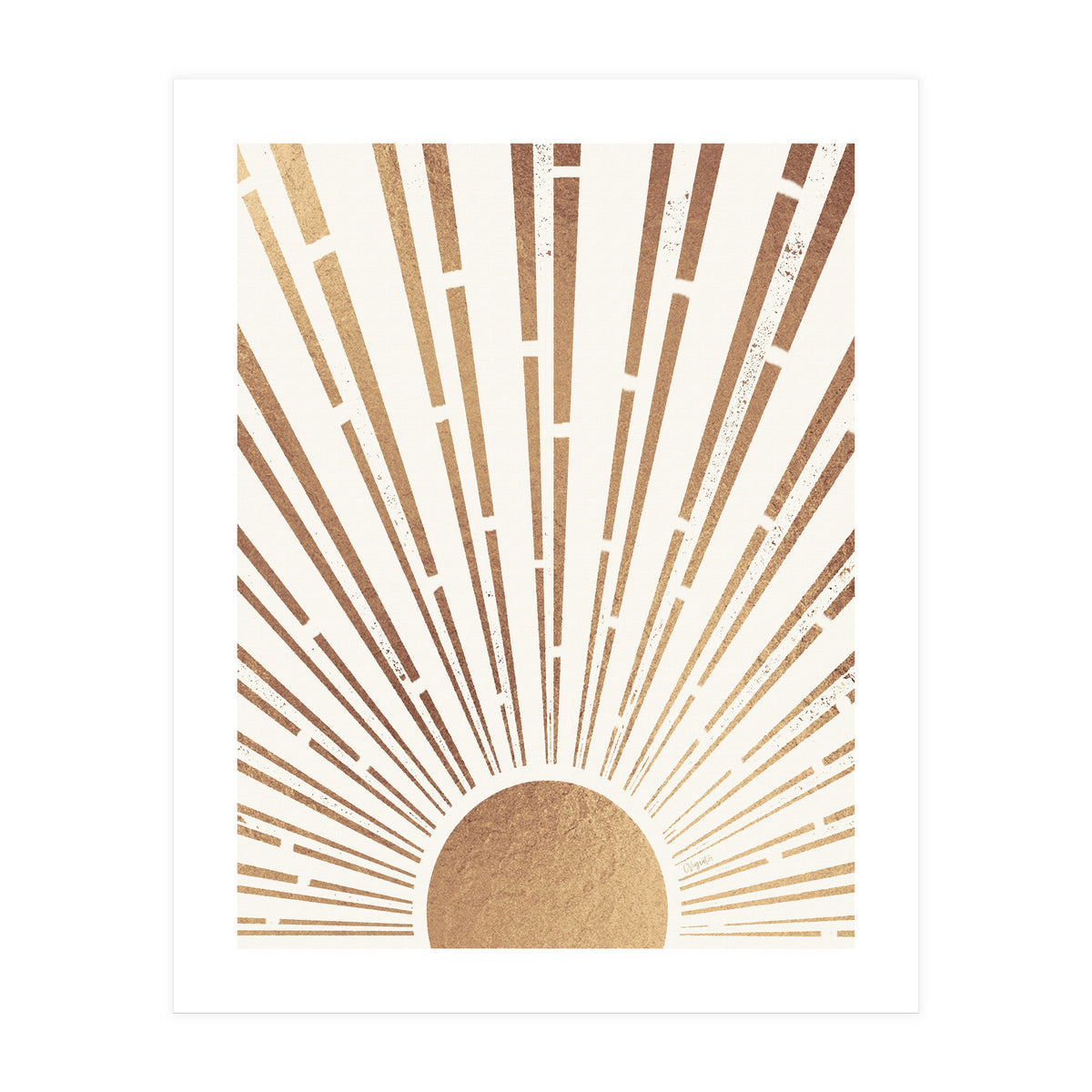 Sun Shines Inside You Gold (Print Only)