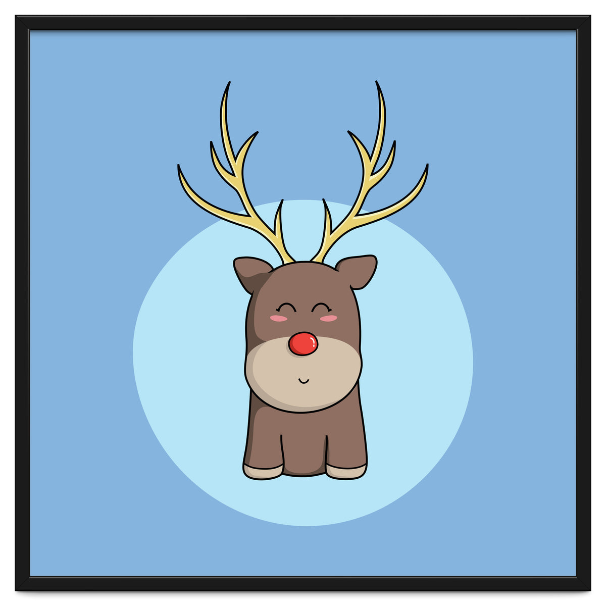 Kawaii Cute Christmas Reindeer