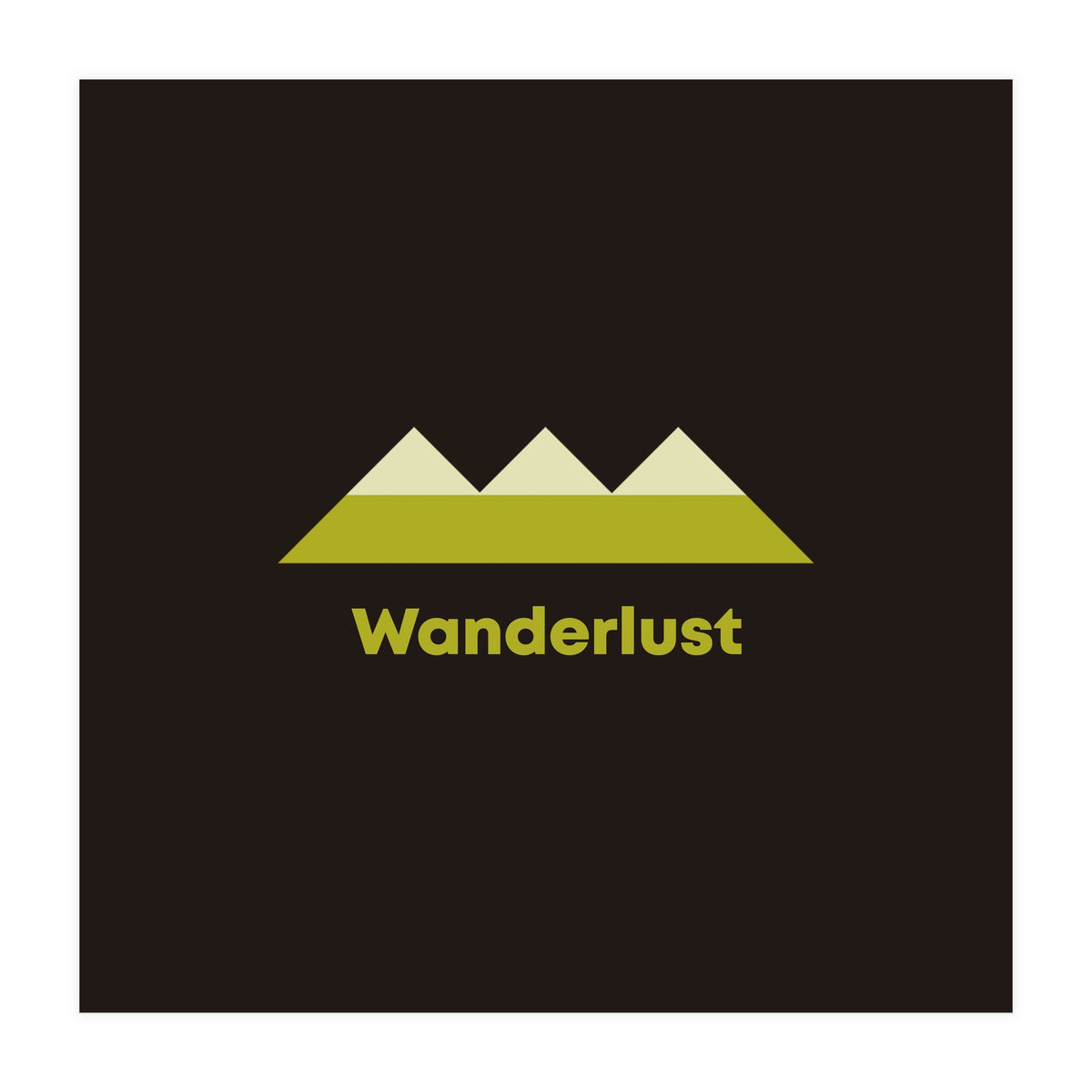 Wanderlust | modern typography (Print Only)