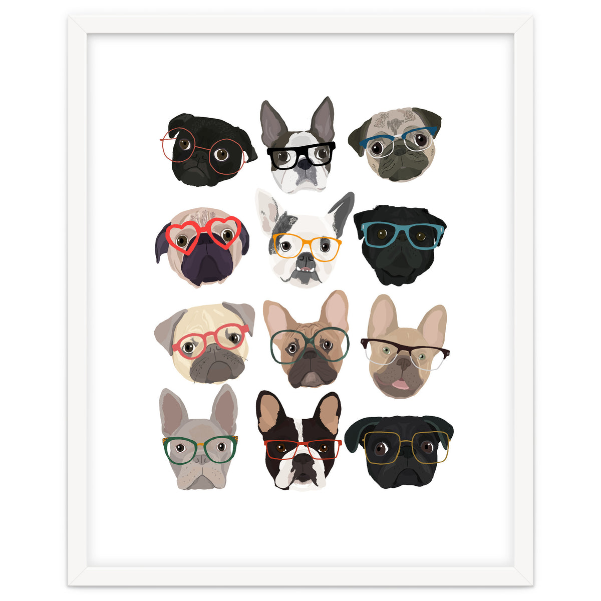 Pugs in Glasses