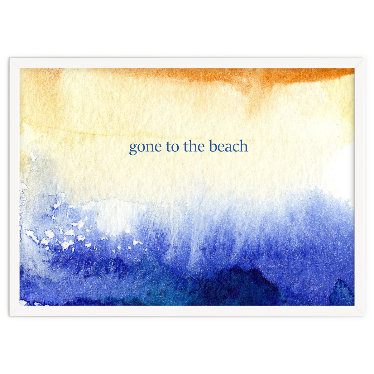 Gone to the beach || watercolor