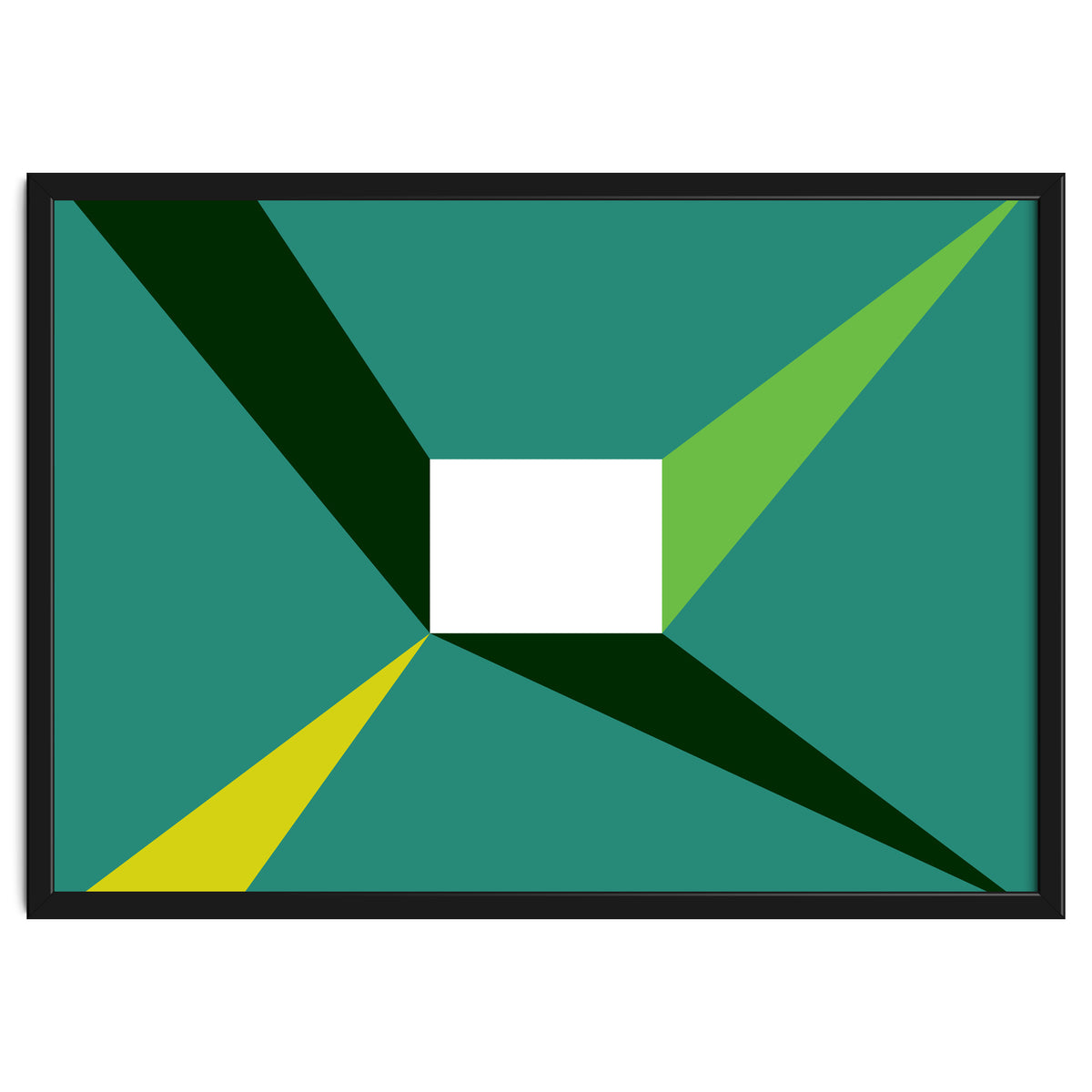 Geometric Shapes No. 27 - green, yellow & lime