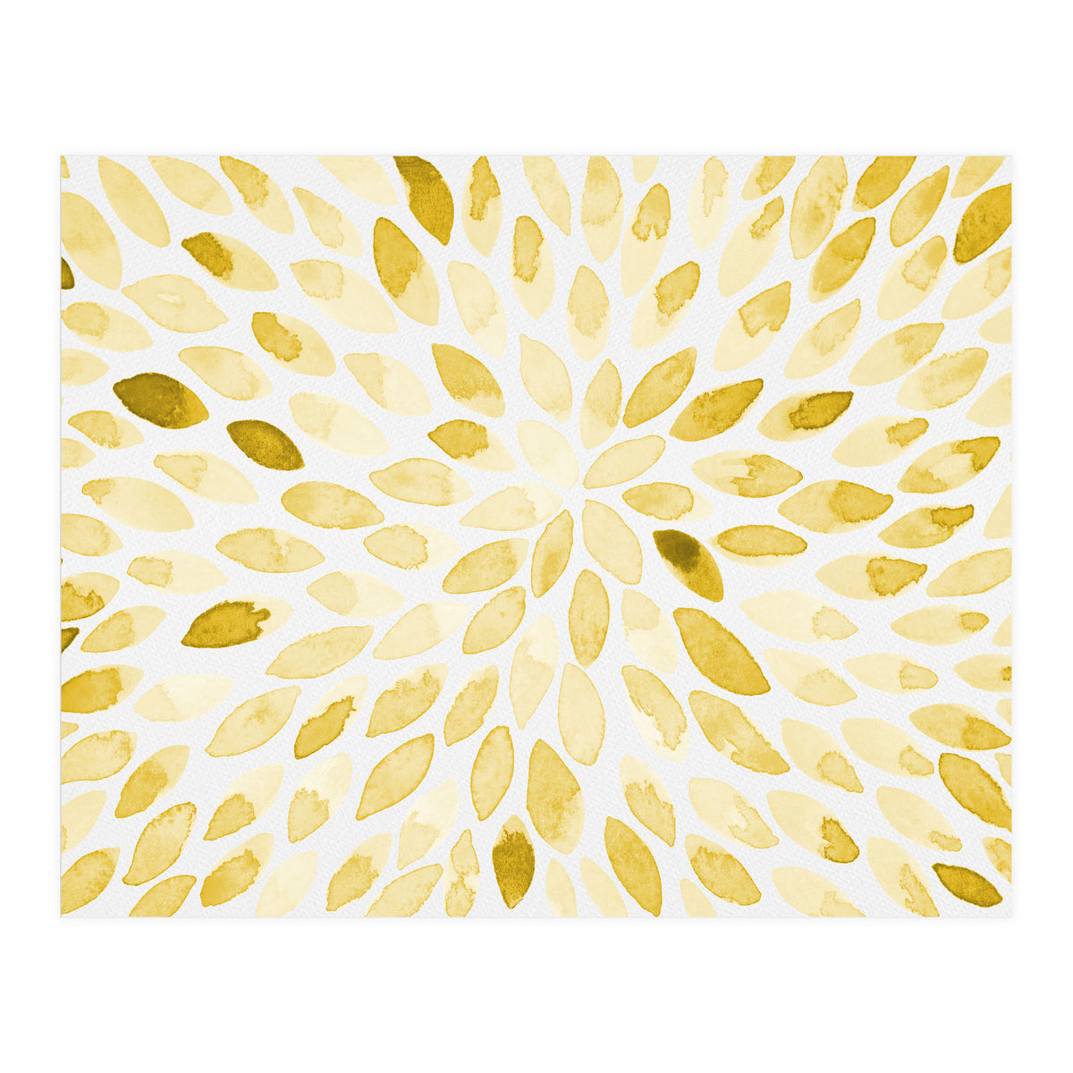 Watercolor Burst Yellow (Print Only)